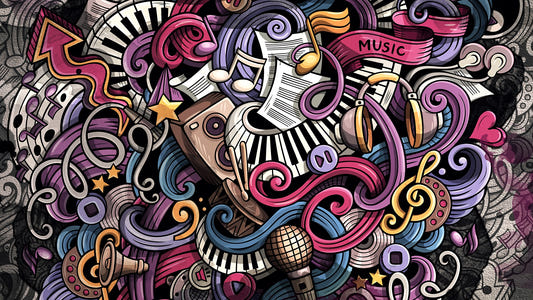 Musical Sketches Wallpaper Murals