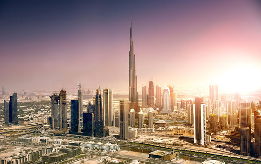 Dubai Sunset Spectacle Wall Murals