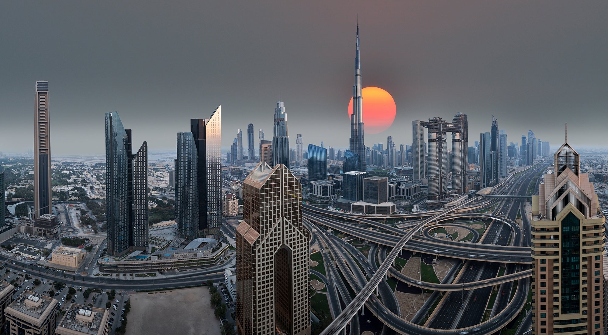City of Gold at Sunrise Wallpaper Murals