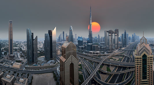 City of Gold at Sunrise Wallpaper Murals