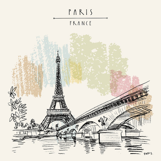 Sketches of Paris Removable Wall murals