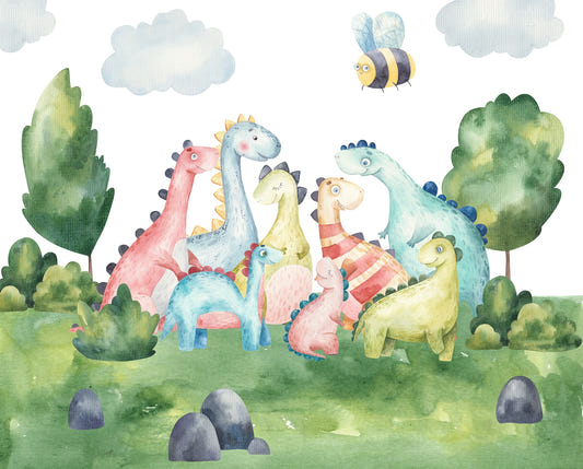 Dinosaur Fantasyland Wallpaper Murals