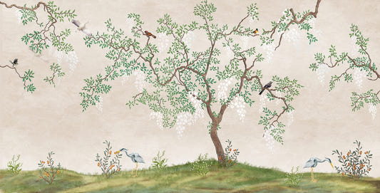 Zen Garden Birdscape Wall Murals