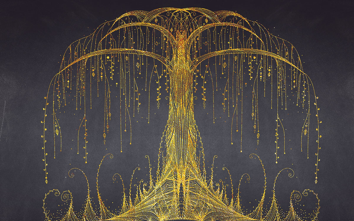 Removable Abstract Tree of Elegance Murals in your room — zoomed