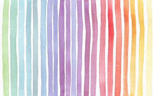 Striped Rainbow Splash Wall Murals