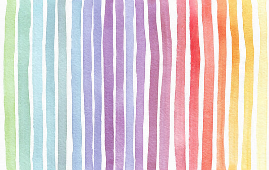 Striped Rainbow Splash Wall Murals