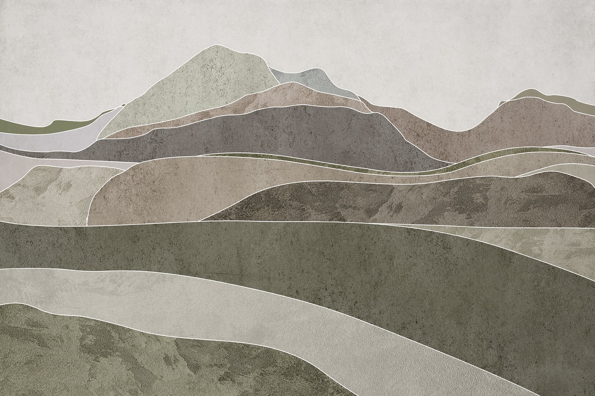Natural Brown Horizons Wall Murals