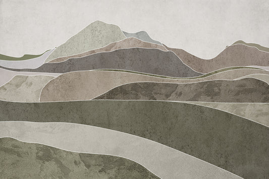 Natural Brown Horizons Wall Murals