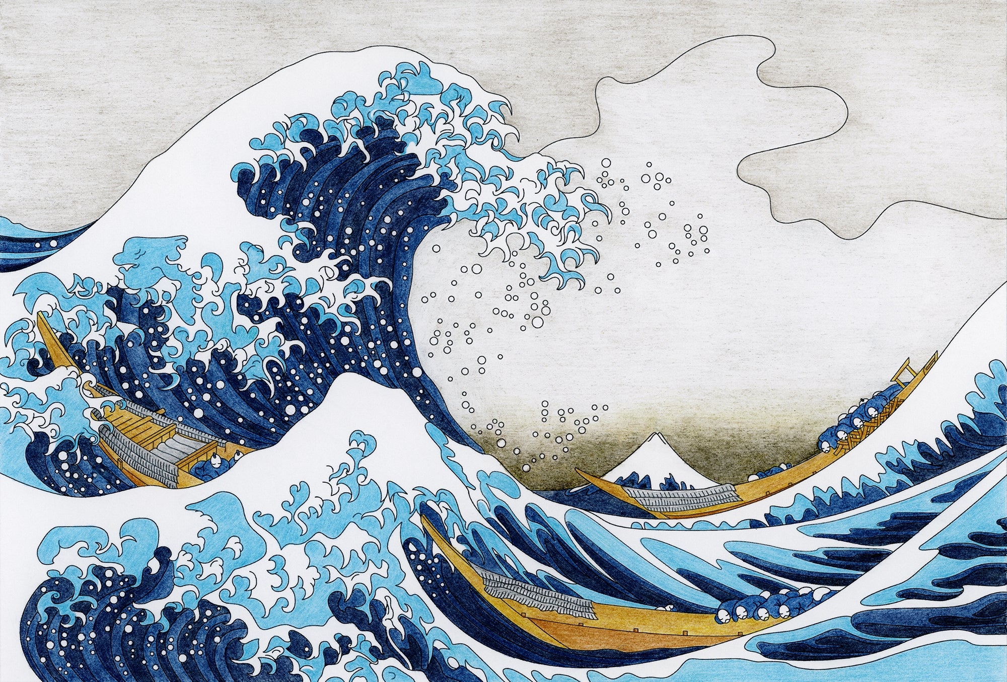 Mesmerizing Kanagawa Wave Murals