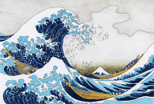 Mesmerizing Kanagawa Wave Murals