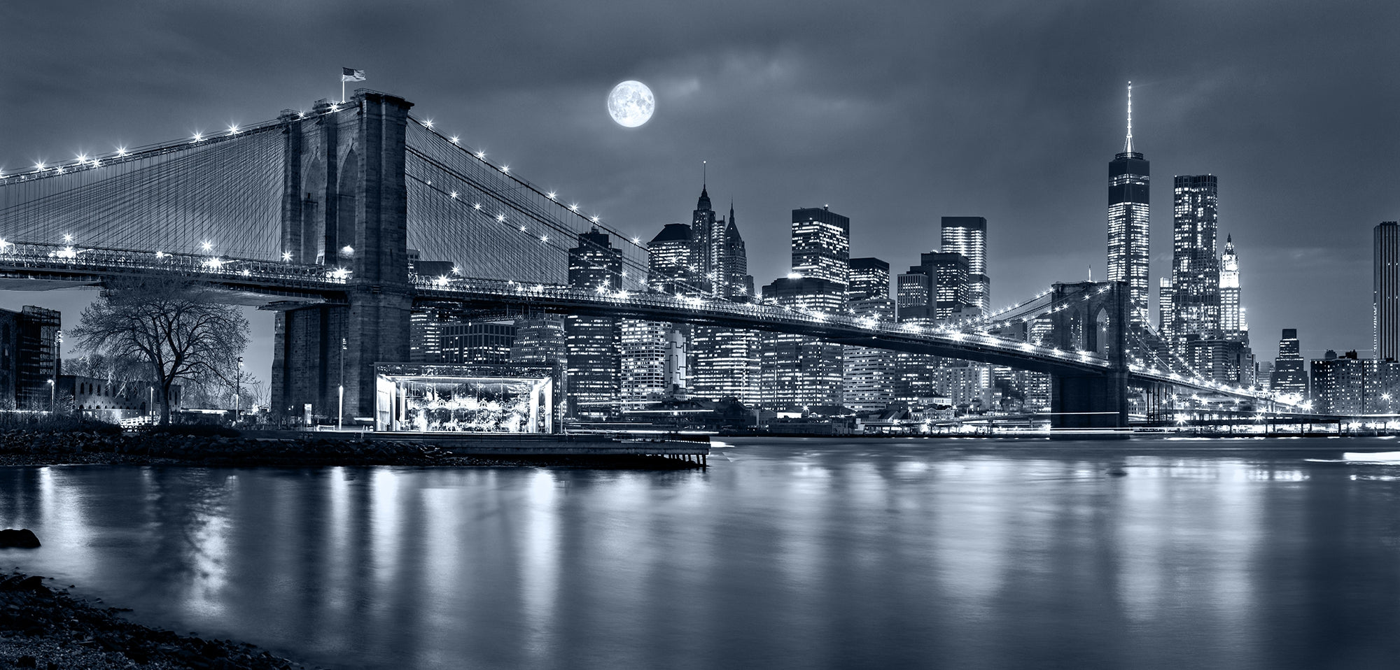 New York City Lights Self Adhesive Mural