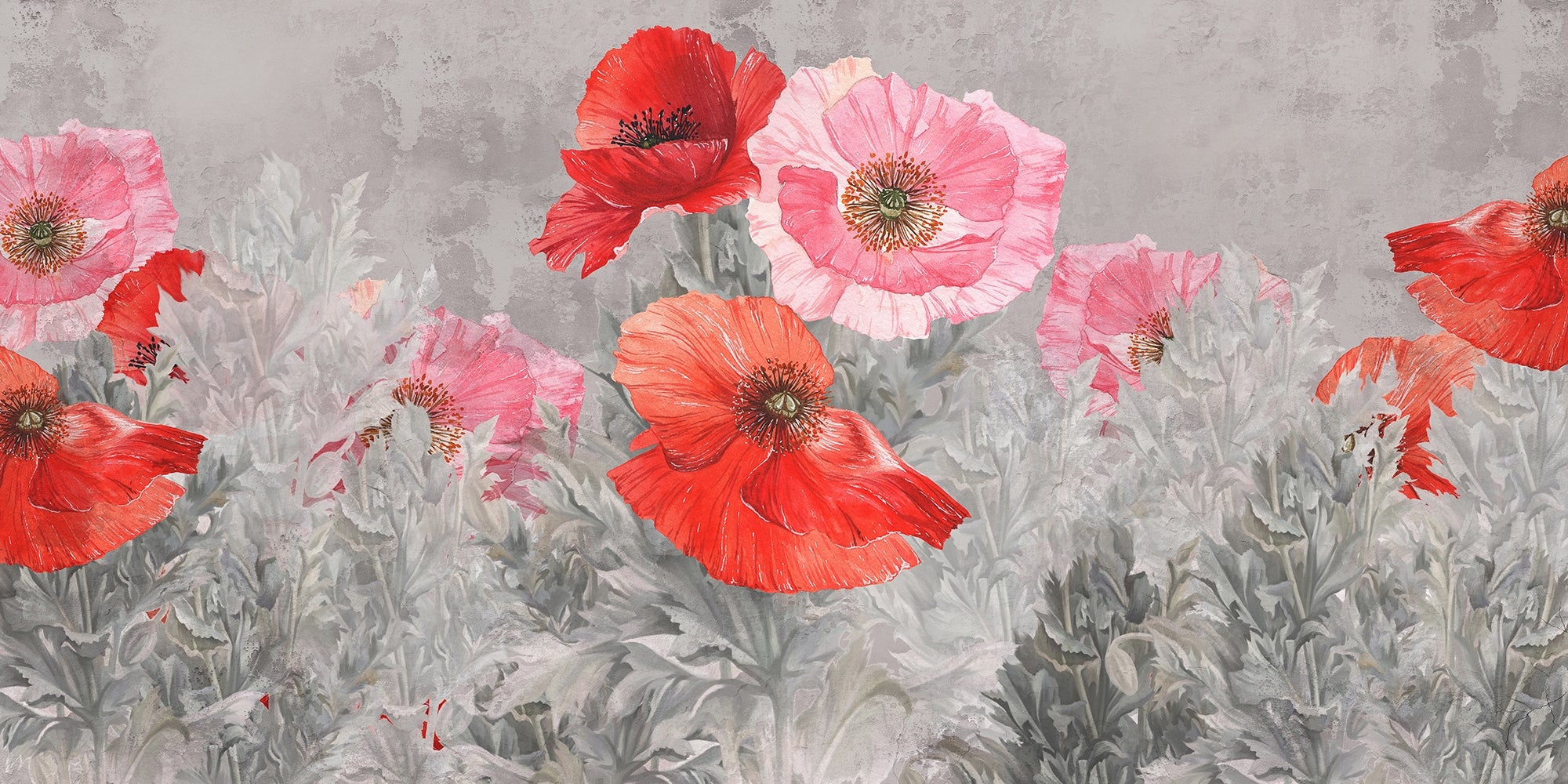 Watercolor Bloom Symphony Wallpaper Murals