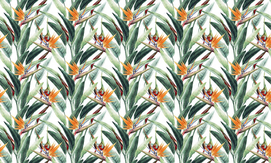 Tropical Jungle Watercolor Foliage Wallpaper