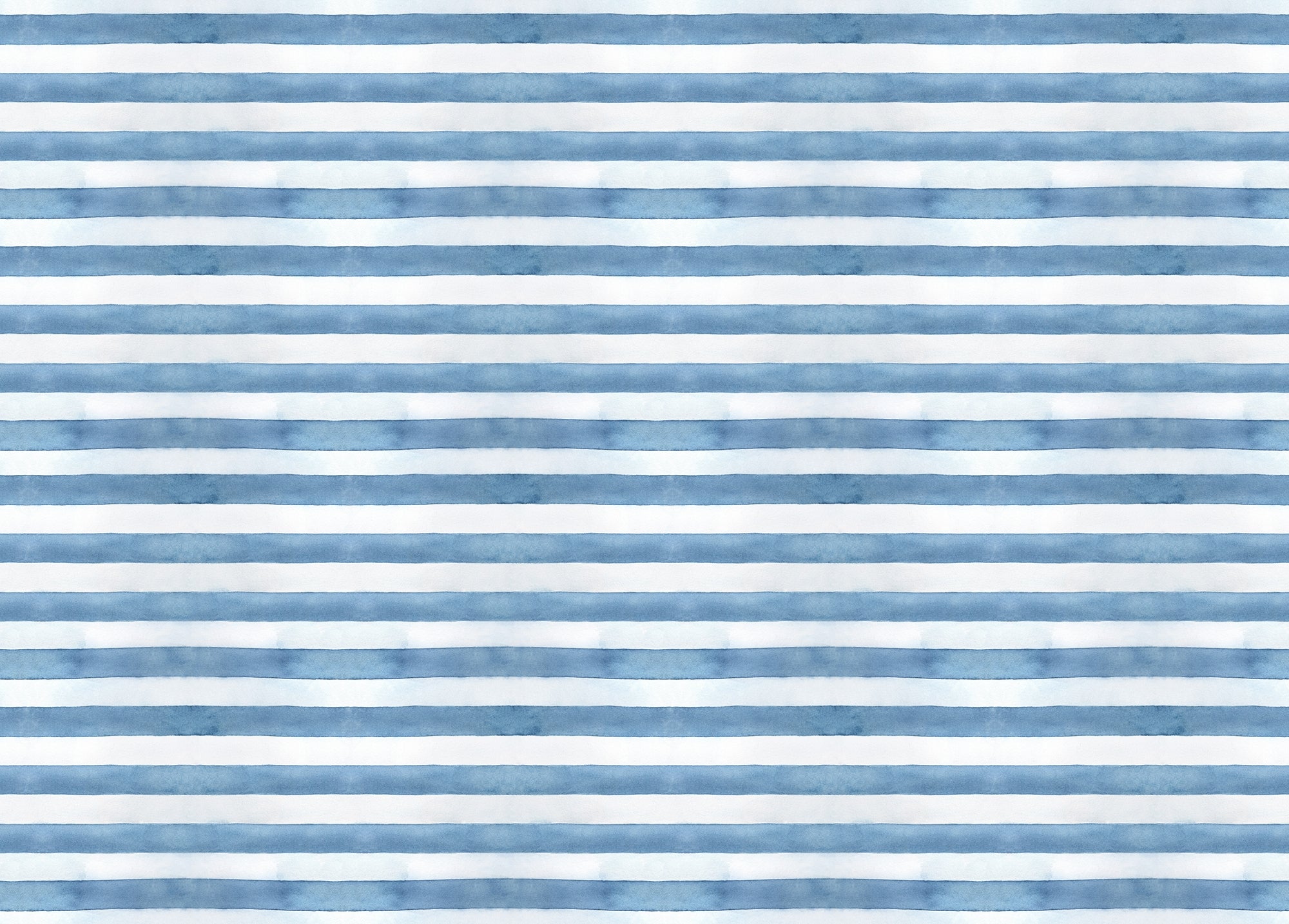 Coastal Watercolor Stripes Wallpaper