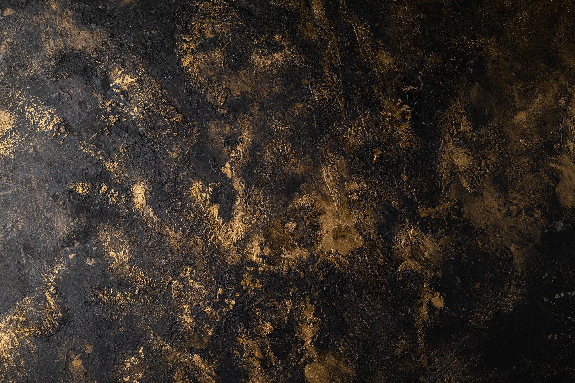 Textured Black & Gold Rush Wall Murals