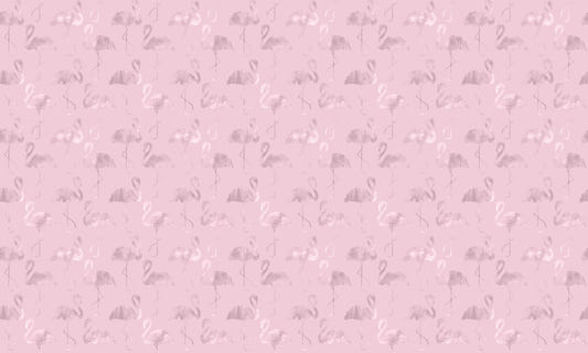 Glossy Pink Flamingo Waves Wallpaper
