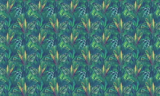 Removable Tropical Leaf Wallpaper for Walls