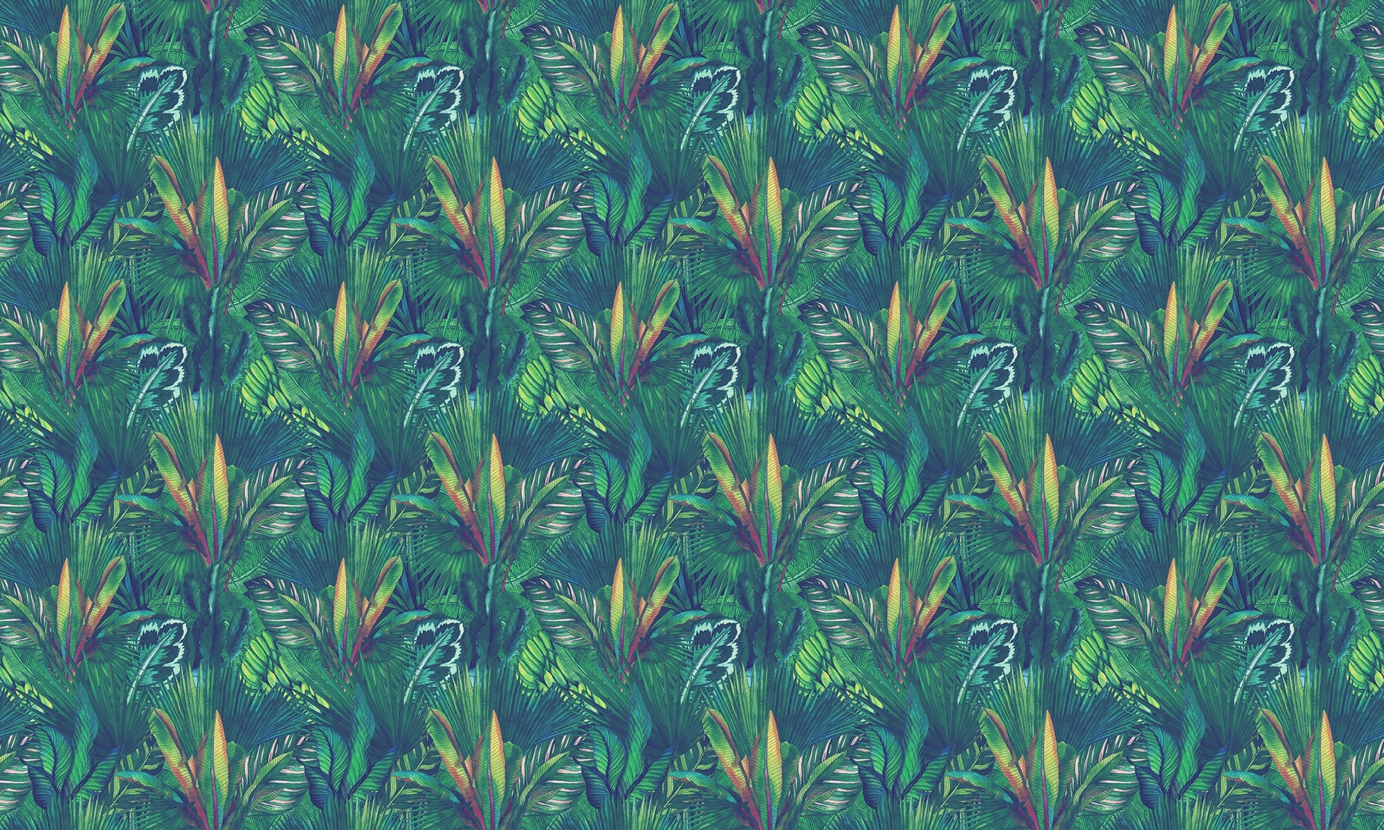 Removable Tropical Leaf Wallpaper for Walls