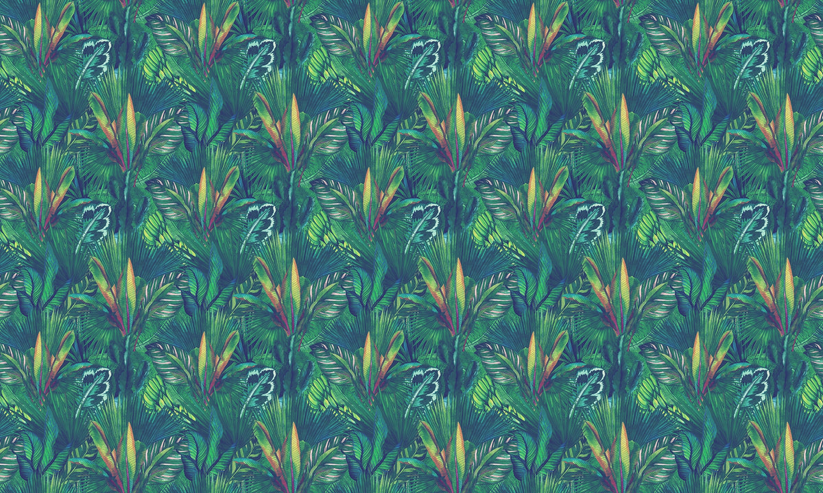 Removable Tropical Leaf Wallpaper for Walls in your room — zoomed