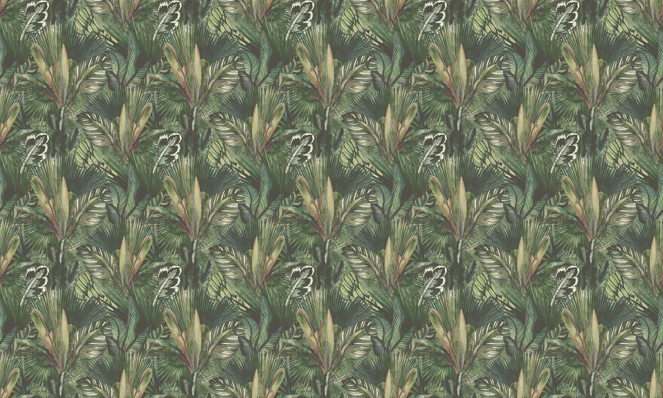 Watercolor Greenery Infusion Wallpaper