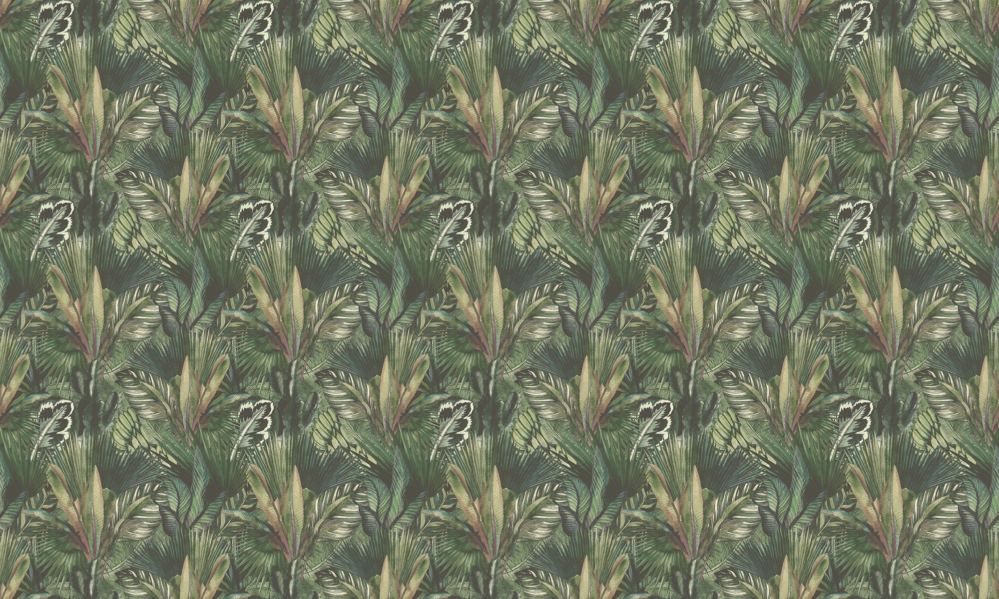 Watercolor Greenery Infusion Wallpaper