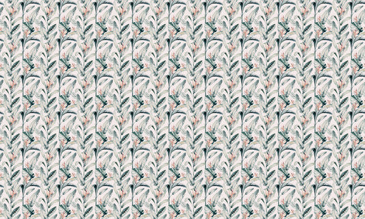 Whitewashed Tropical Palms Wallpaper