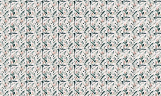 Whitewashed Tropical Palms Wallpaper