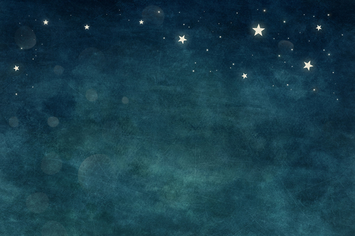 Removable Blue Nebula Bliss Wallpaper Murals in your room — zoomed