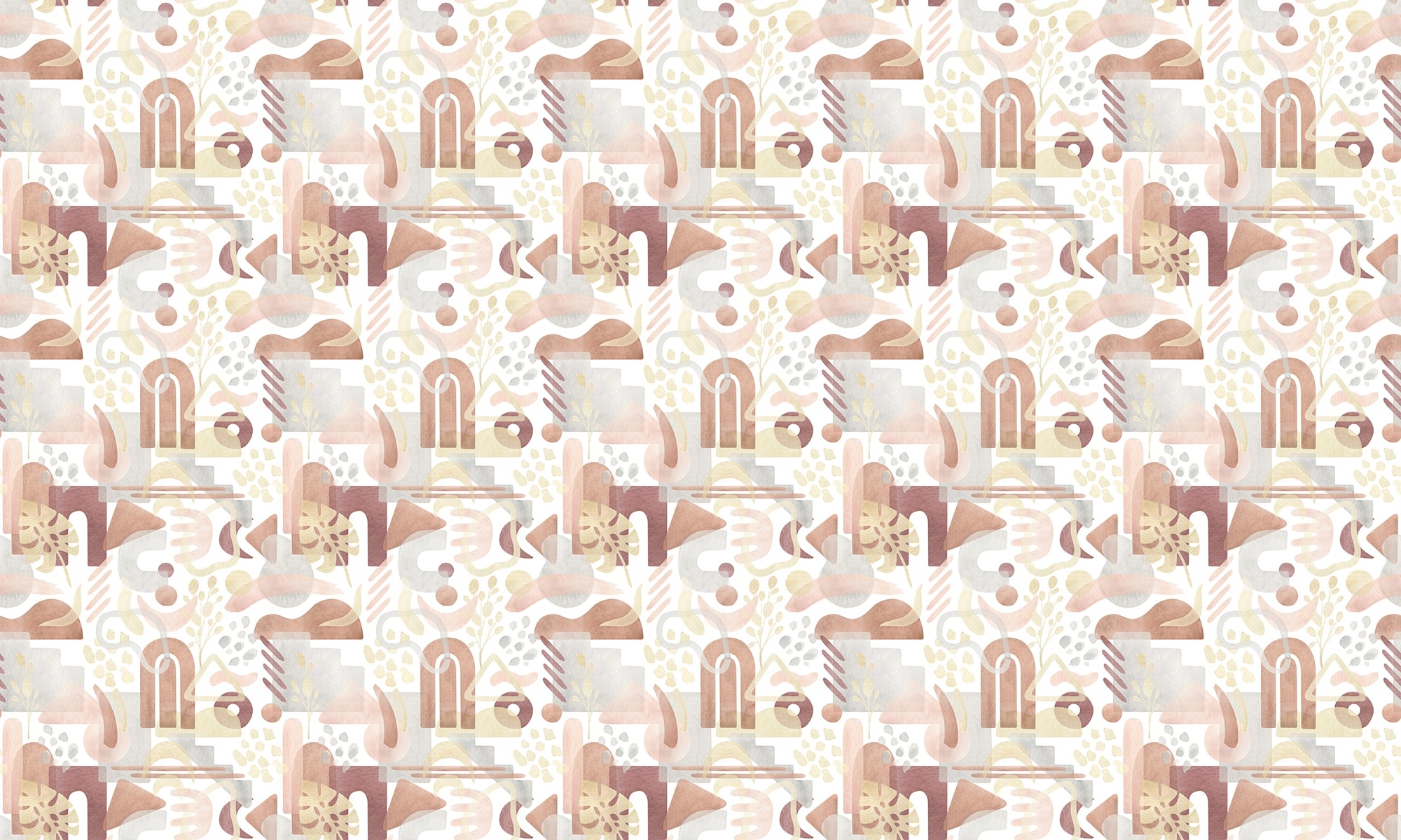 Abstract Watercolor Symphony Wallpaper