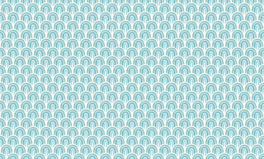 Warm Blue Abstract Delight Wallpaper