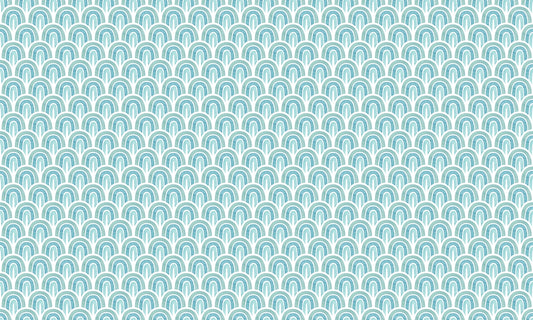 Warm Blue Abstract Delight Wallpaper