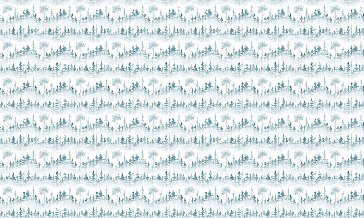 Misty White Woodland Wallpaper for Walls