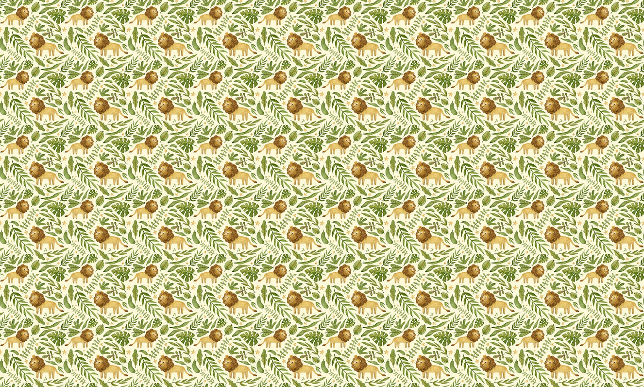 Artistic Jungle Majesty Wallpaper for Kids Room