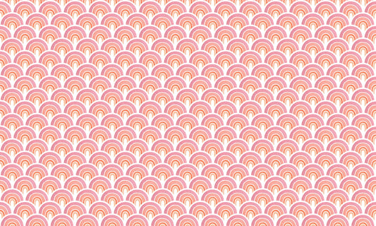 Pink Arch Pattens Removable Wallpaper for Walls