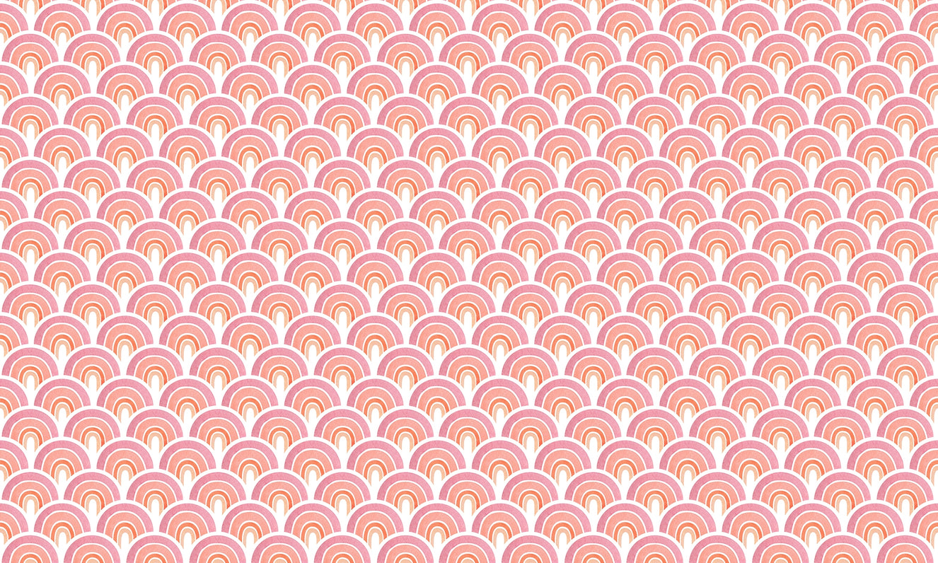 Pink Arch Pattens Removable Wallpaper for Walls