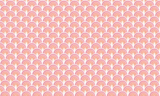 Pink Arch Pattens Removable Wallpaper for Walls