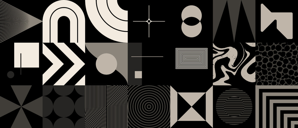 Geometric Elegance Office Wall Mural in your room