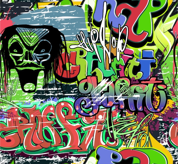 Colorful Street Art Mural Wallpaper