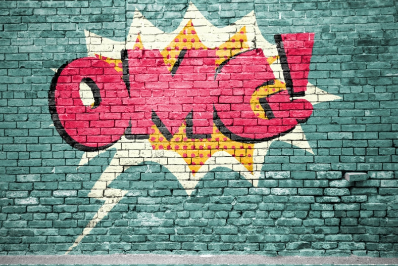 OMG Urban Graffiti Mural Wallpaper