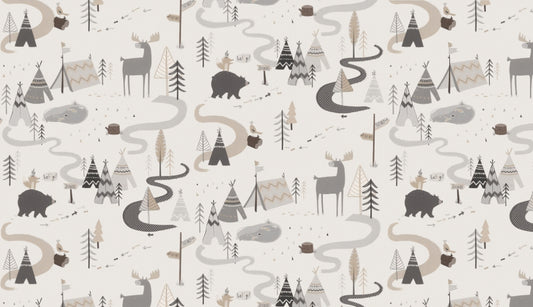 Storybook Forest Road Wall Mural