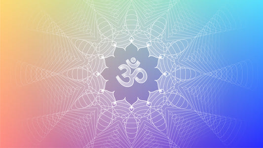 Divine Om Lotus Energy Wallpaper