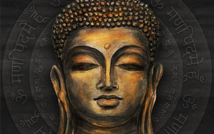 Golden Buddha Wallpaper Mural