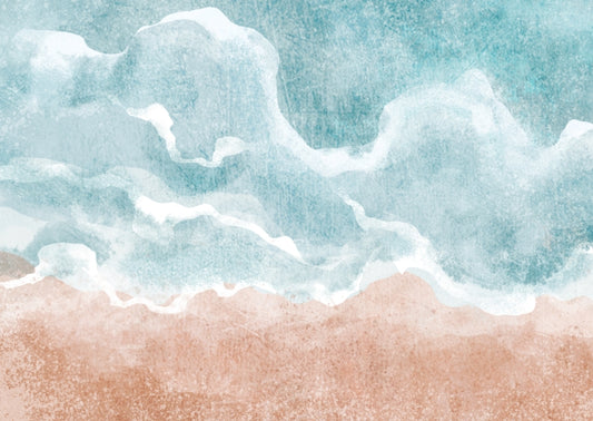 Boho Beach Wave Wall Mural