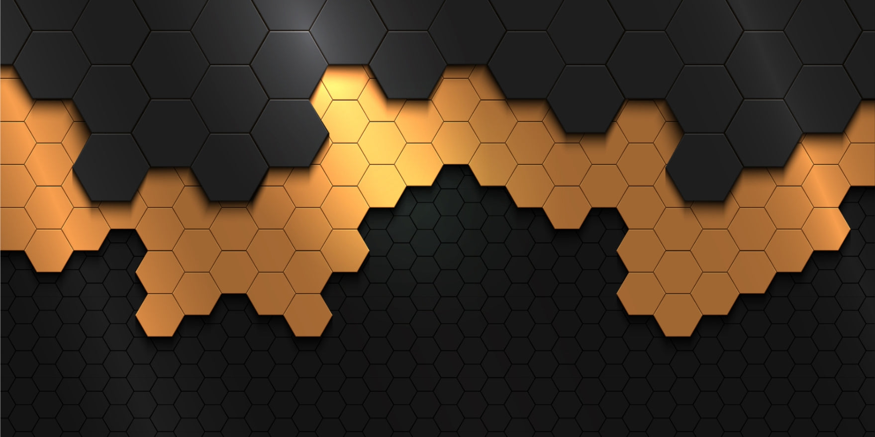 Chic Black Gold Wall Mural