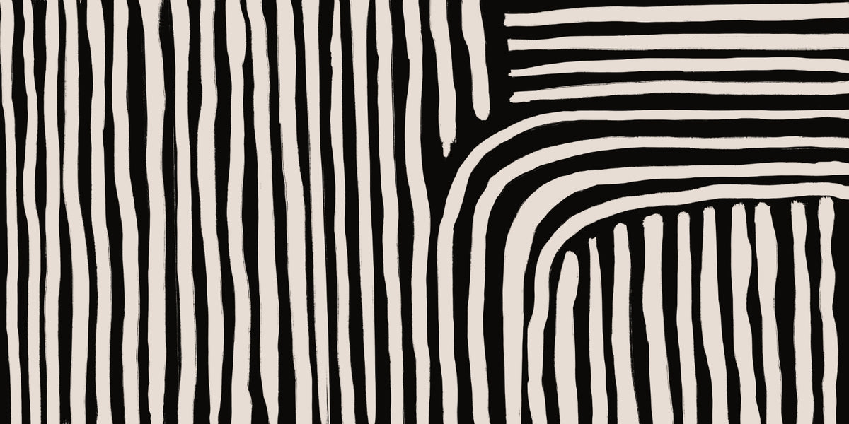 Abstract Strips Wallpaper Mural in your room — zoomed