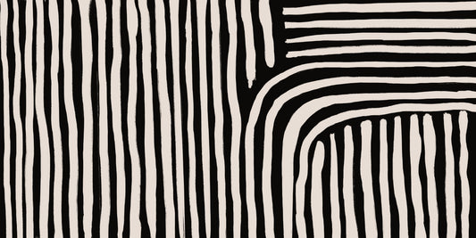 Abstract Strips Wallpaper Mural
