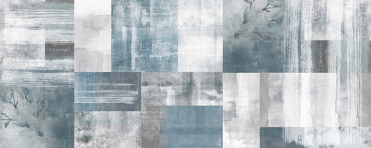 Vintage Blue Tapestry Wall Mural