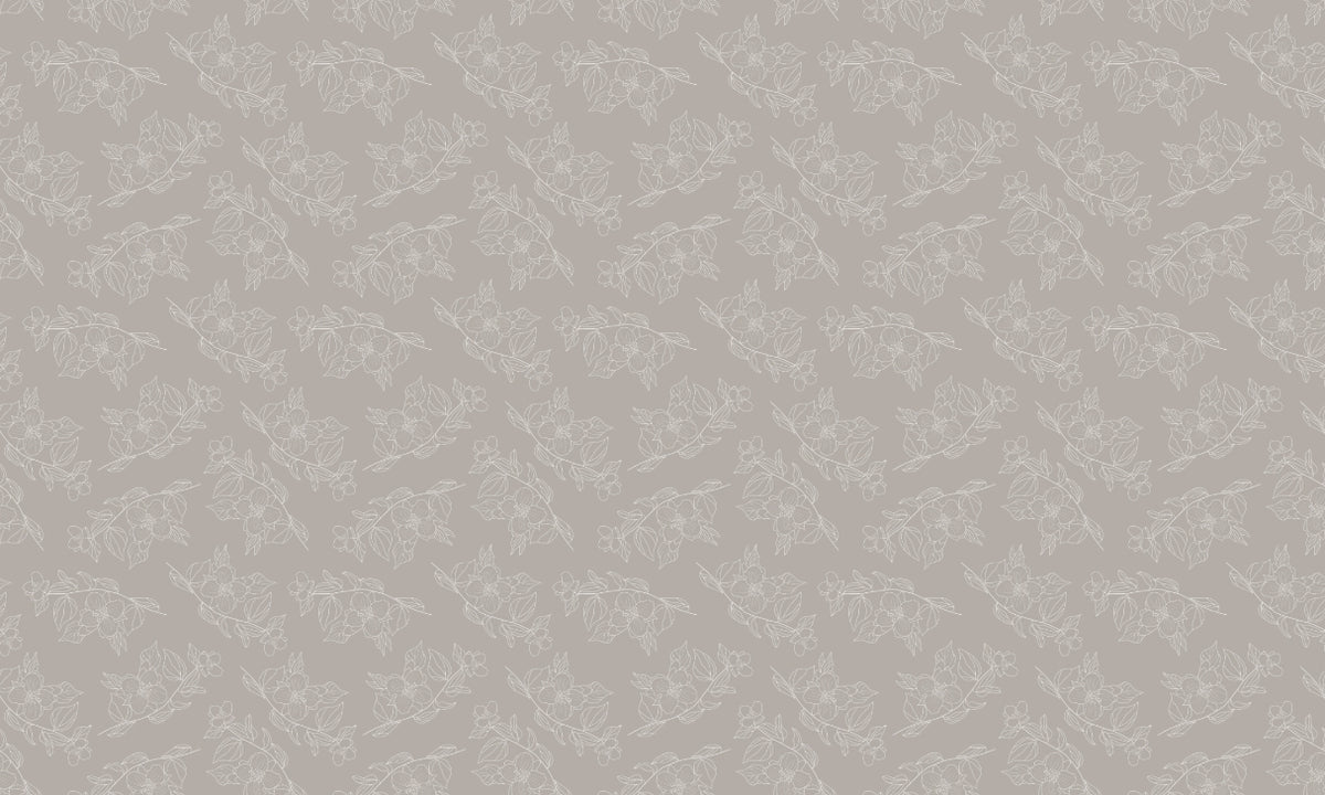 Blossoming Jasmine Wallpaper Mural in your room — zoomed