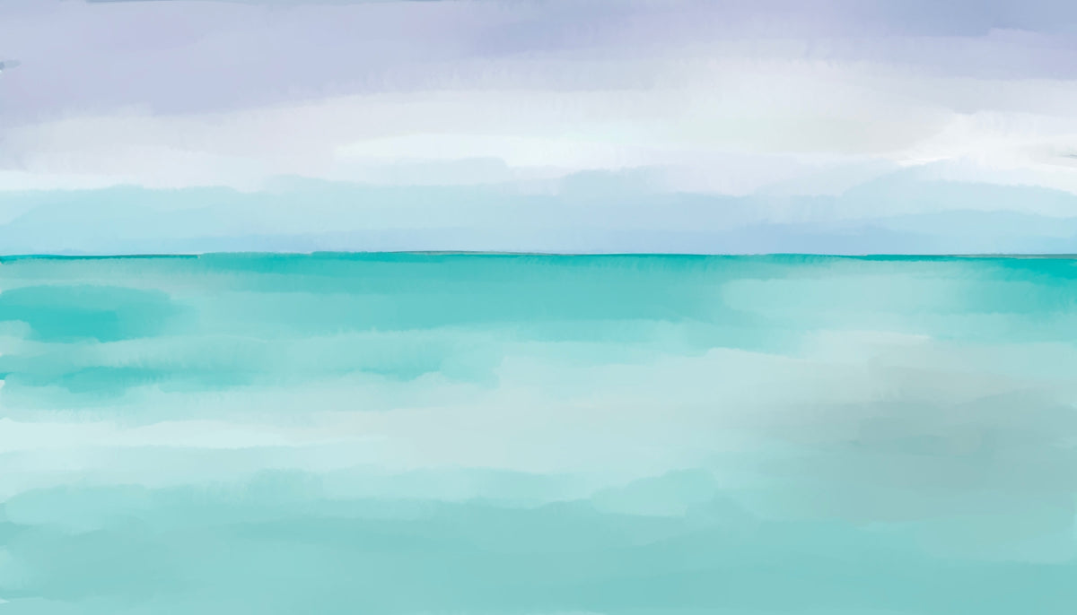 Coastal Harmony Wall Mural in your room — zoomed