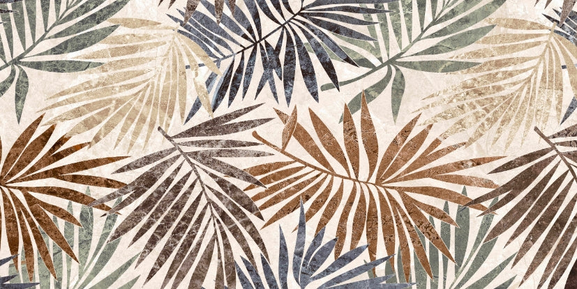 Tropical Palm Wallpaper Mural in your room — zoomed